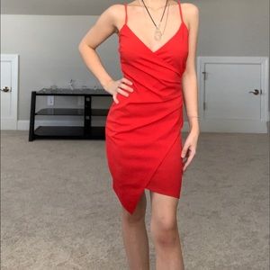 red club party event formal dress